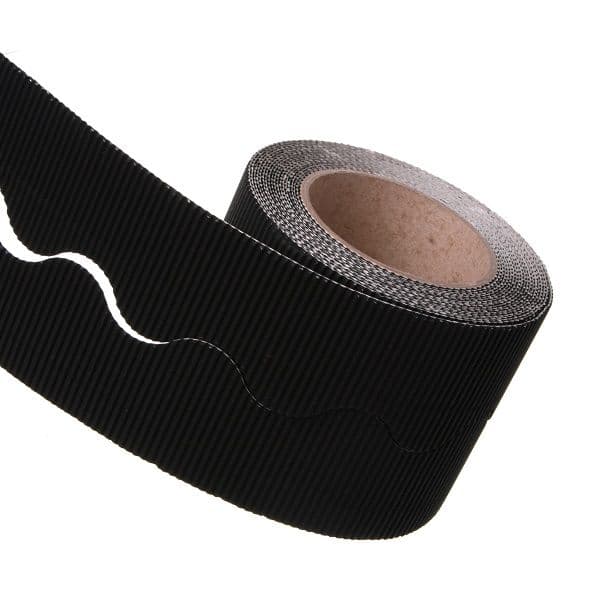 Black Border Roll Cardboard Corrugated Scalloped Edge -1 Roll