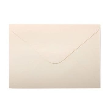 C6 Cream Envelope Diamond Flap Gummed 100GSM - 50 Envelopes