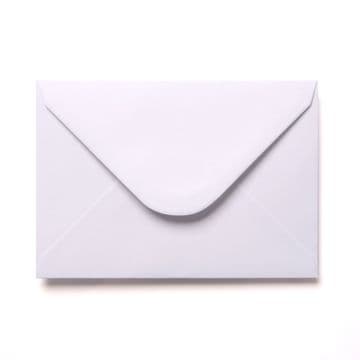C6 White Envelope Diamond Flap Gummed 100GSM - 50 Envelopes