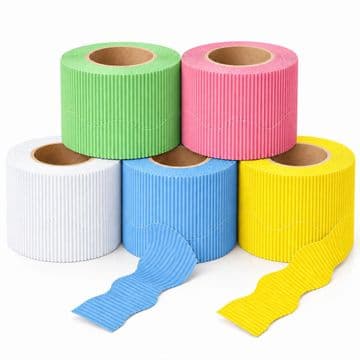 Cool Pack Cardboard Corrugated Border Roll Scalloped Edge - 5 Rolls