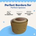 Hessian Border Roll Cardboard Corrugated Scalloped Edge -1 Roll