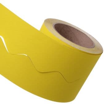 Lemon Scalloped Paper Border Roll - 1 Roll