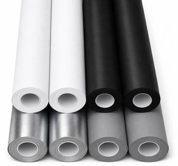 Monochrome Colours Display Paper Roll 10 Metre x 1020mm - 8 Roll Pack
