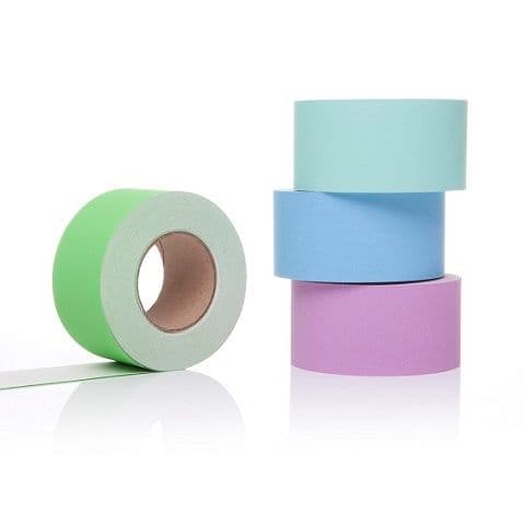 Pastel Shades Plain Edge Border Roll 48mm x 50M - Pack of 4
