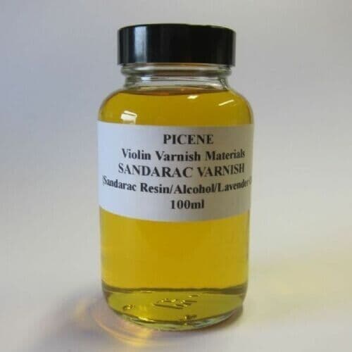 Sandarac Varnish 100ML luthier violin/cello from the Picene range