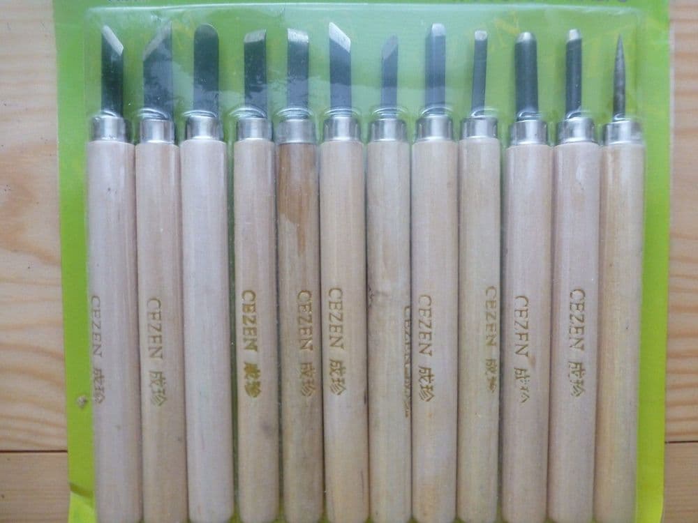 SET OF 12 DIFFERENT MINI-CHISEL CUTTING TOOLS NICE QUALITY NEW U K SELLER