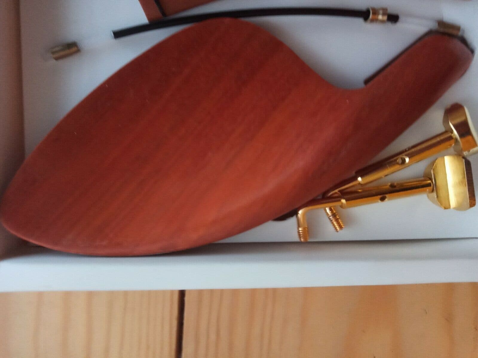 VIOLIN FITTINGS 4/4 PERNAMBUCO PEGS HARP TAILPIECE CHIN REST END PIN