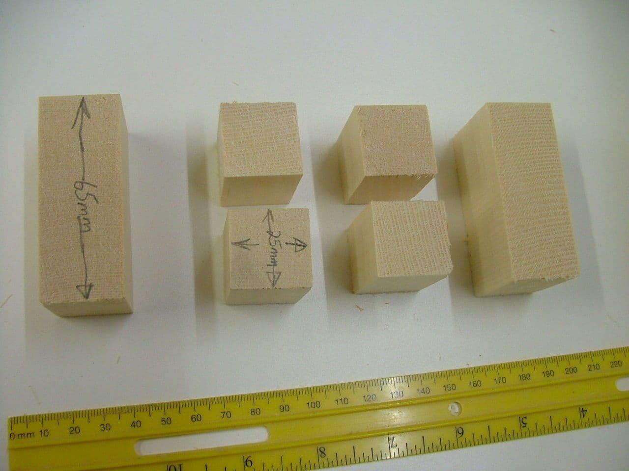 VIOLIN MAKERS INSIDE WOOD BLOCKS SET OF 6 QUALITY SPRUCE UK SELLER