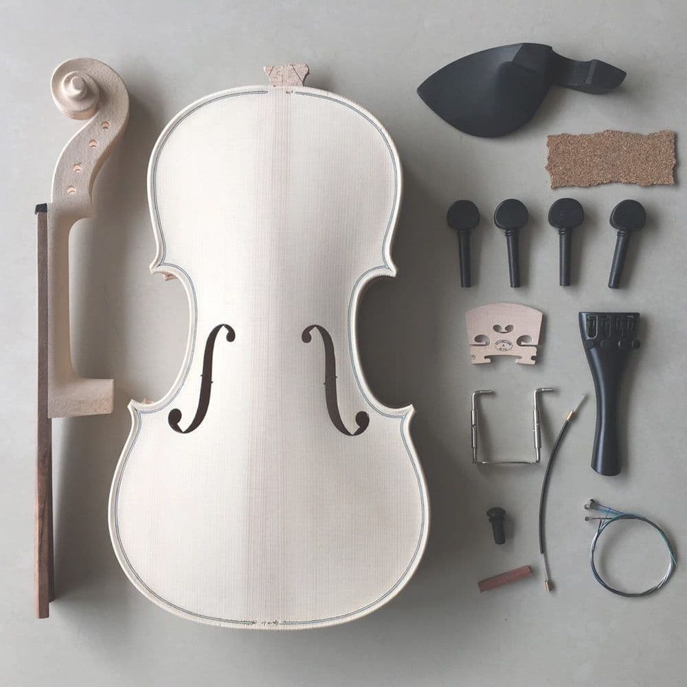 VIOLIN MAKING KIT BRONZE LEVEL ALL PARTS INCLUDED NEW GREAT FOR HOME ...