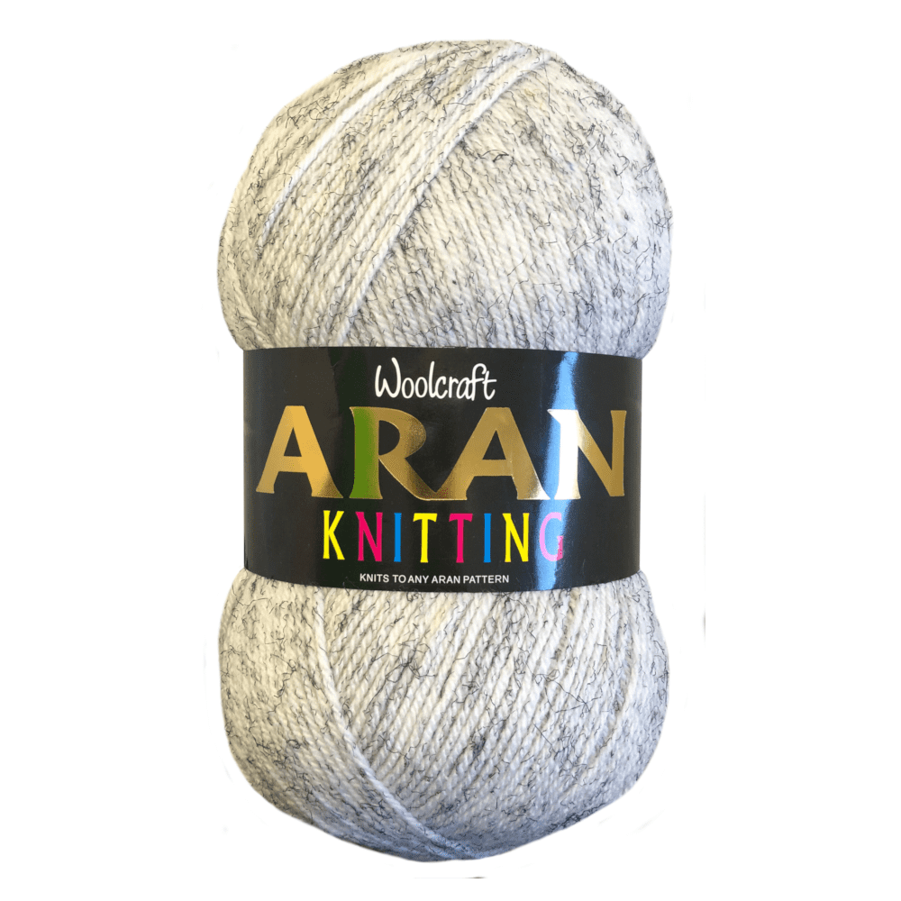 Grey aran top wool 400g