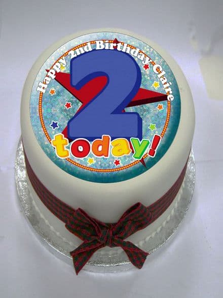 2 Today Edible Cake Topper