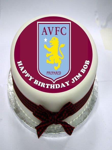 Aston Villa Edible Cake Topper