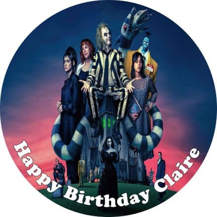 Beetlejuice Beetlejuice Edible Cake Topper