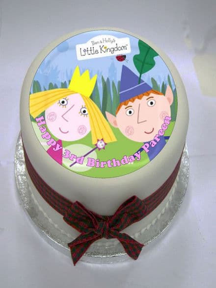 Ben & Holly Edible Cake Topper (option 1)