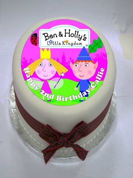 Ben & Holly Edible Cake Topper (option 2)