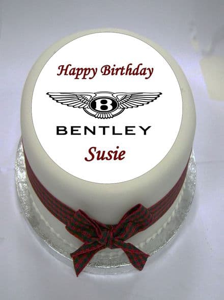 Bentley Logo Edible Cake Topper