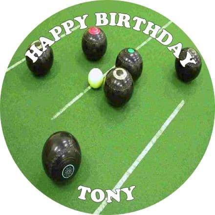 Bowls Theme Edible Cake Topper