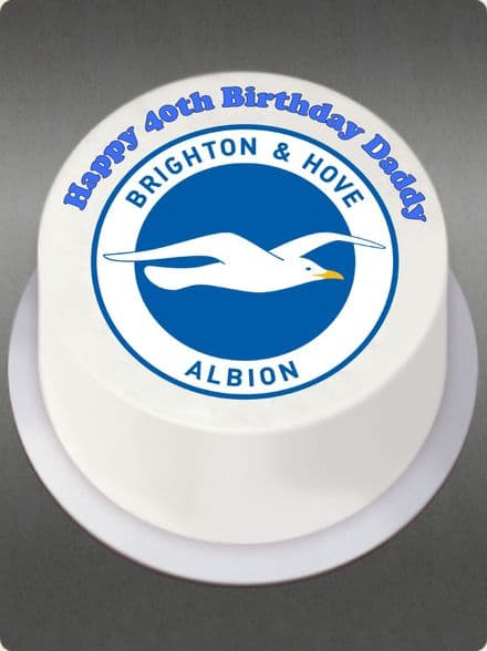 Brighton & Hove Albion Edible Cake Topper