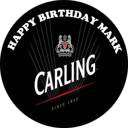 Carling Theme Edible Cake Topper