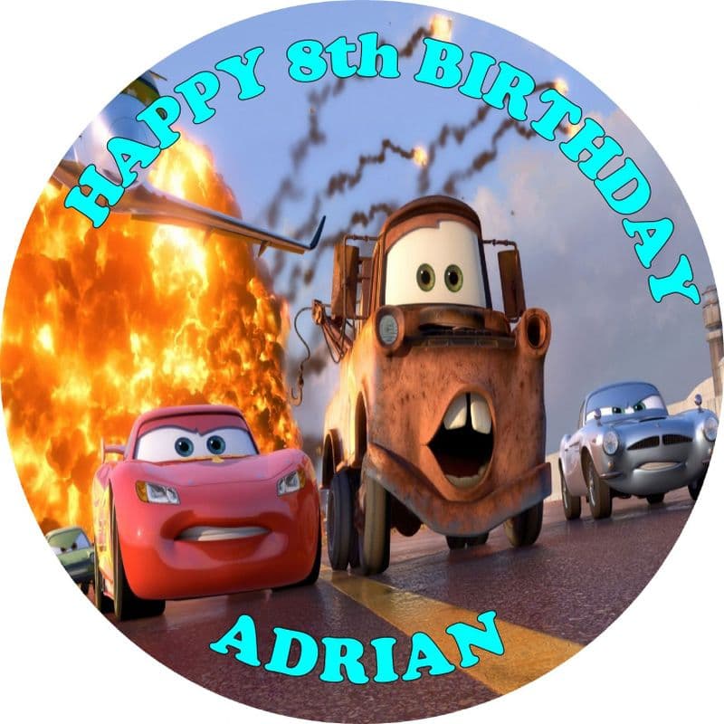 Cars 2 Edible Cake Topper