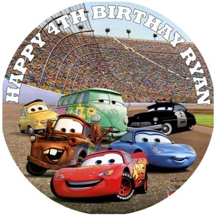 Cars Edible Cake Topper