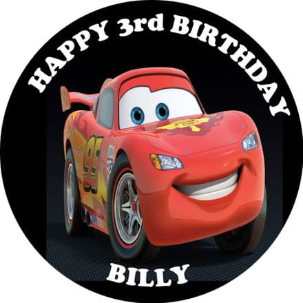 Cars - Lightening McQueen Edible Cake Topper