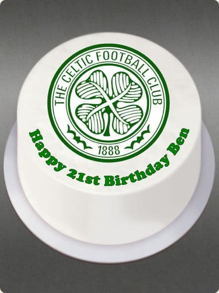 Celtic (White Background) Edible Cake Topper