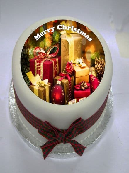 Christmas Presents Edible Cake Topper