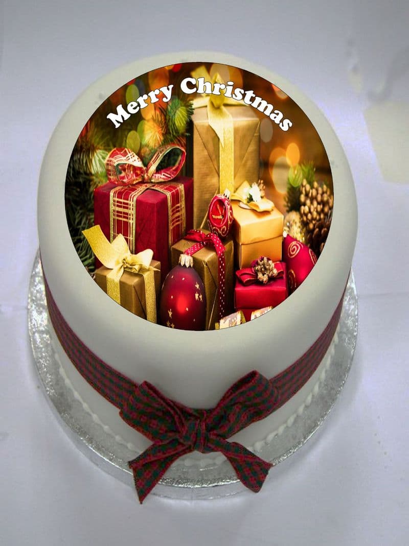 Christmas Presents Edible Cake Topper