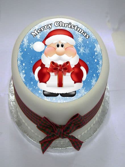 Christmas Santa (option 1) Edible Cake Topper