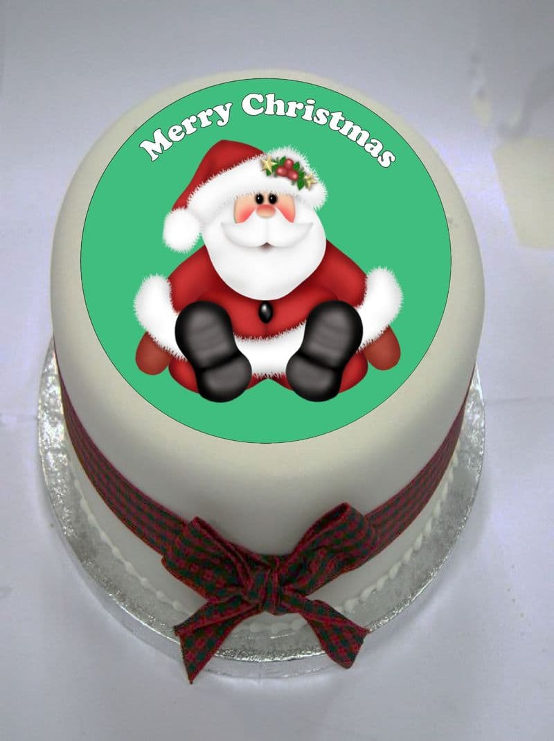 Christmas Santa (option 2) Edible Cake Topper