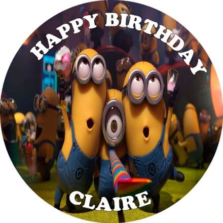 Despicable Me Edible Cake Topper