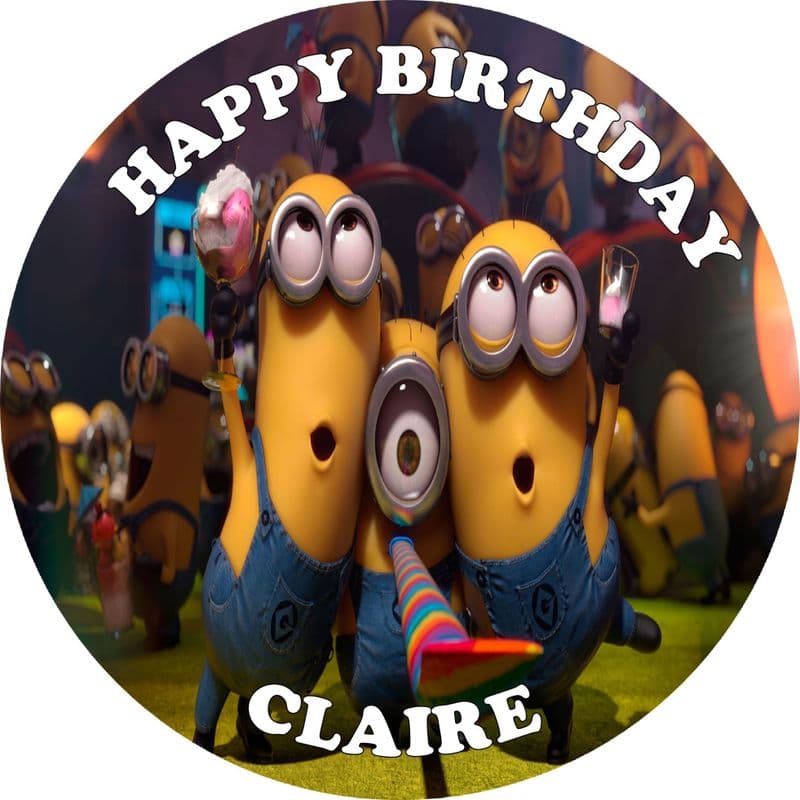 Despicable Me Edible Cake Topper