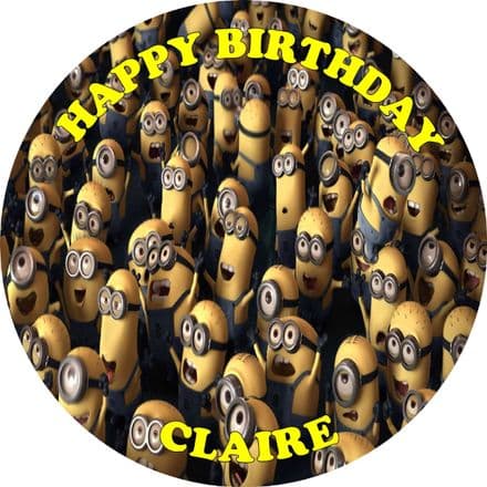 Despicable Me Minions Edible Cake Topper