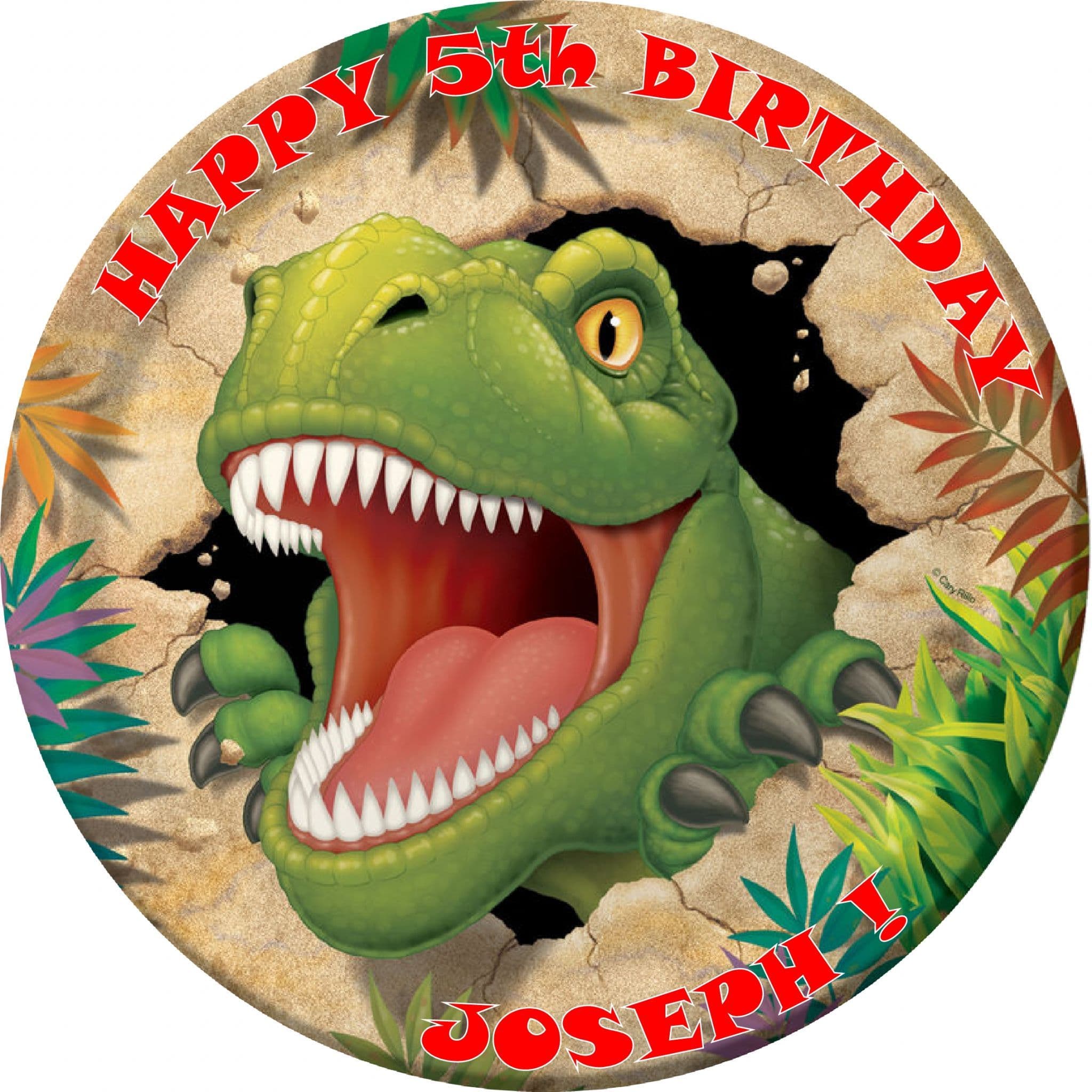 Dinosaur Edible Cake Topper dinosaur-edible-cake-topper