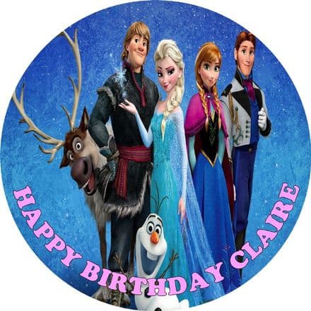 Disney Frozen Edible Cake Topper