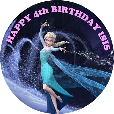 Disney Frozen Elsa Edible Cake Topper