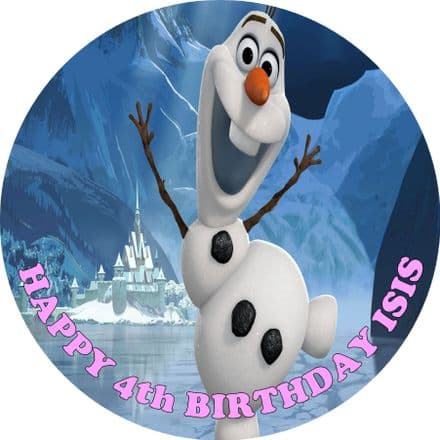 Disney Frozen Olaf Edible Cake Topper