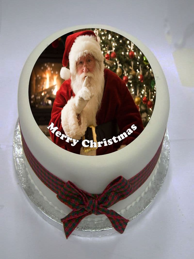 Father Christmas Edible Cake Topper