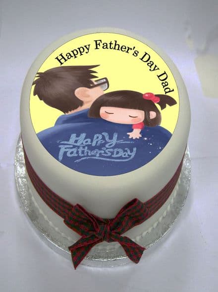 Father's Day Edible Cake Topper (Option 1) Edible Cake Topper