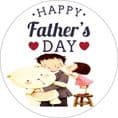Father's Day Edible Cake Topper (Option 4)