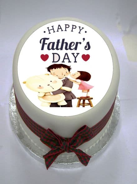 Father's Day Edible Cake Topper (Option 4)