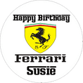 Ferrari Logo Edible Cake Topper