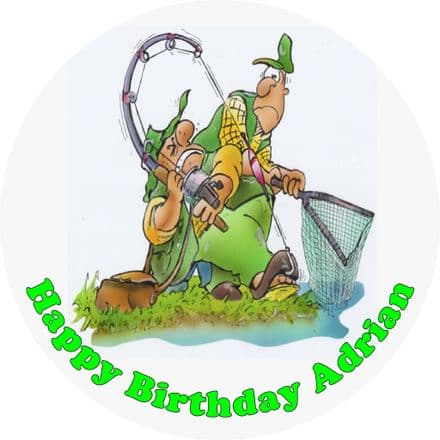 Fishing Theme Edible Cake Topper