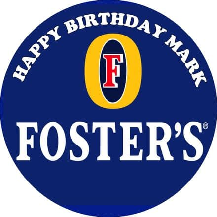 Fosters Theme Edible Cake Topper