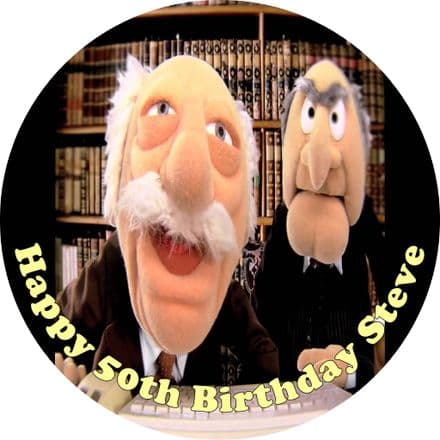 Grumpy Men Edible Cake Topper