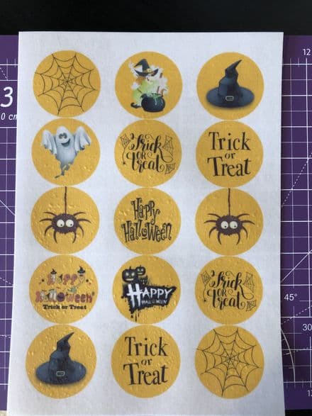 Halloween Mix (option 1) Cupcake Toppers