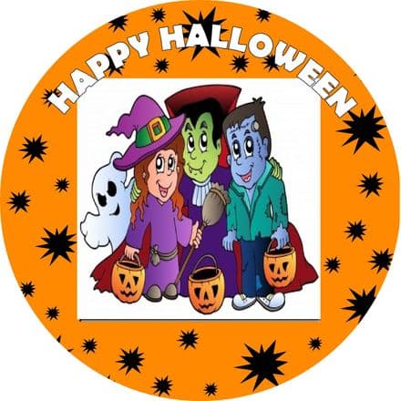 Halloween Monsters Edible Cake Topper