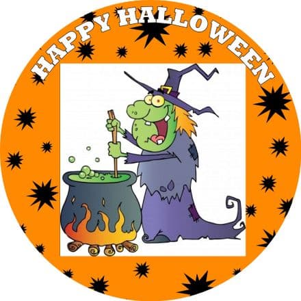 Halloween Witch Edible Cake Topper