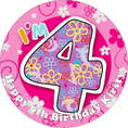 I'm 4 Edible Cake Topper